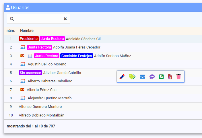 Gestión de clientes